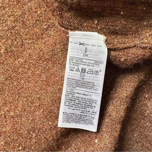 Old Navy Size S Brown Long-Line Open-Front Cardigan - Picture 4 of 5